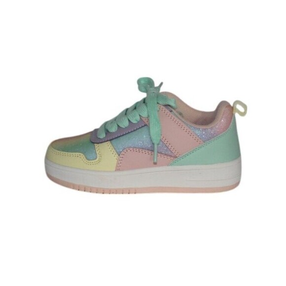 Link Rexx 02K Little Girl's Lace Up Low Top Sneakers Size 12 Pink/Mint NIB - Picture 7 of 9